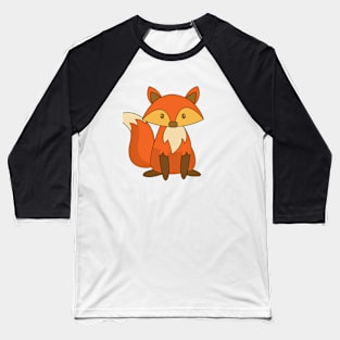 Sitting Fox Baseball T-Shirt